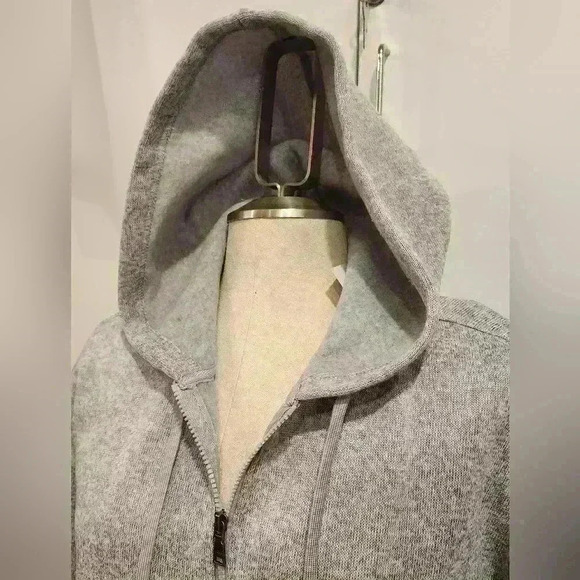 Seattle Seahawks WEAR by Erin Andrews Women's Tea Full-Zip Hoodie Heather Gray - Picture 5 of 11